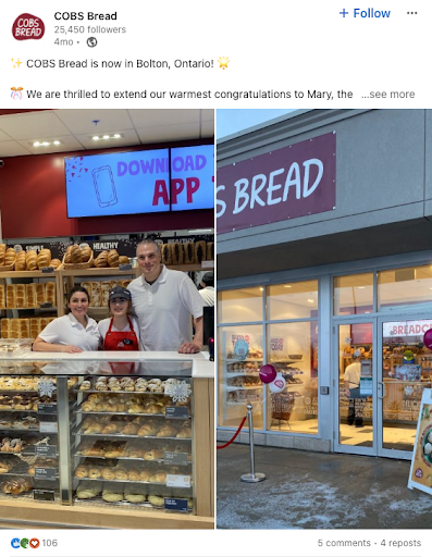 company updates example